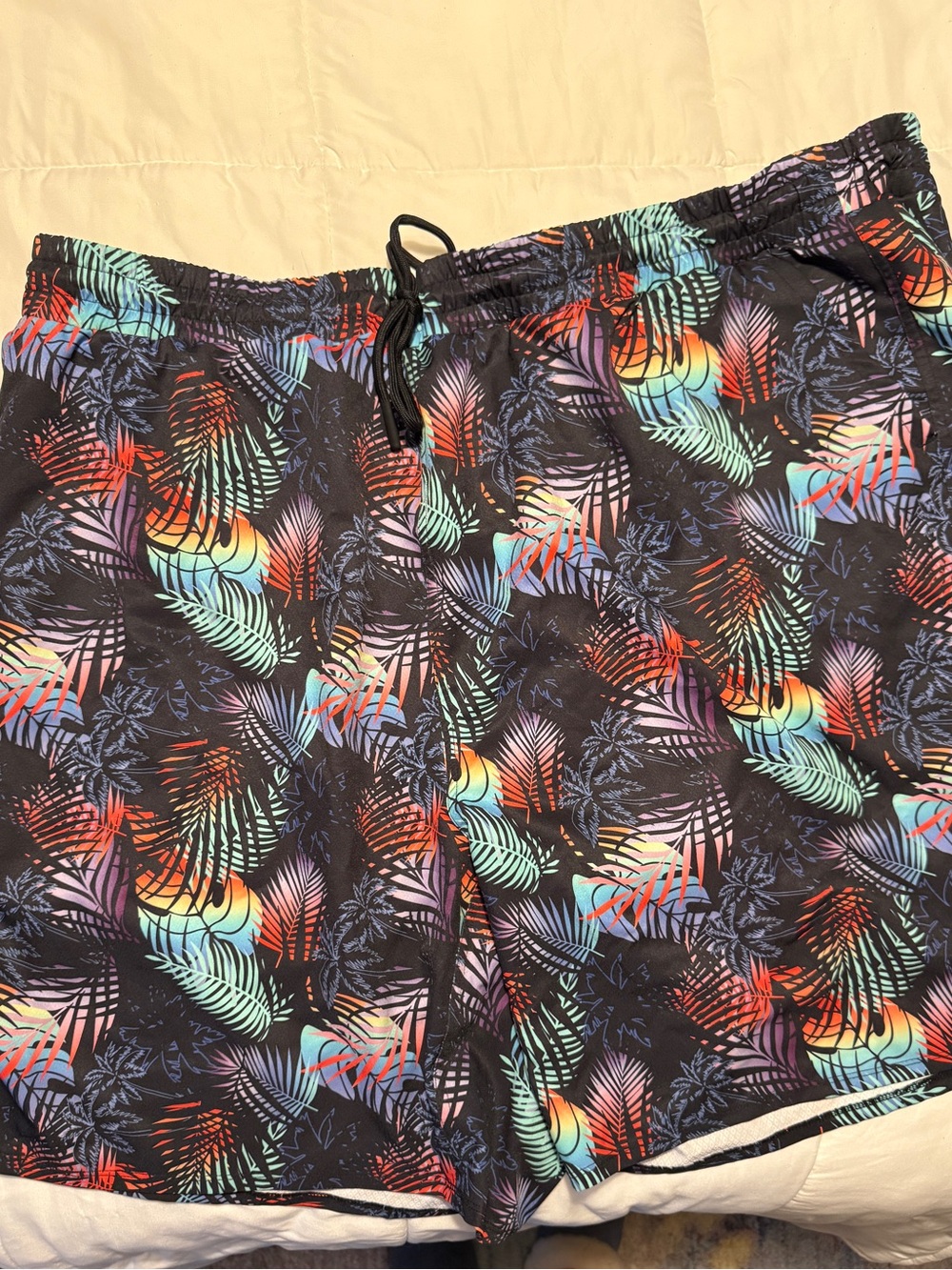 TomboyX Swim Trunks in Palm Dreams Print